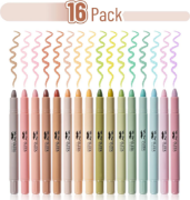Imagen de Gel Highlighter Set, 16 Pack, Assorted Colors, Bible Highlighters No Bleed Gift Set