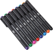 Imagen de Felt Tip Pens, Pens Fine Point, Pack of 8, Fast Dry, No Smear, Colored Pens