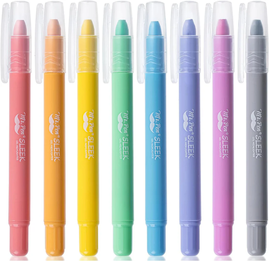 Imagen de Gel Highlighter, 8 Pack, Friendly Colors, Bible Highlighters No Bleed