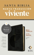 Imagen de Biblia compacta NTV, letra gigante con Filament (SentiPiel, Gris, Letra Roja)