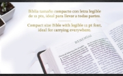 Imagen de RVR 1960 Biblia letra grande tamaño manual edición especial, ceniza, símil piel