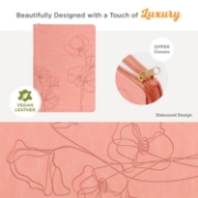 Imagen de Mercy Blossom Pink Faux Leather Journal with Zipper Closure