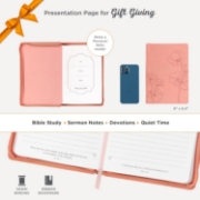 Imagen de Mercy Blossom Pink Faux Leather Journal with Zipper Closure