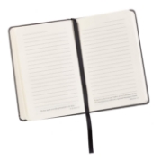 Imagen de Be Strong Hardcover Faux Leather Notebook with Elastic Closure - Joshua 1:9
