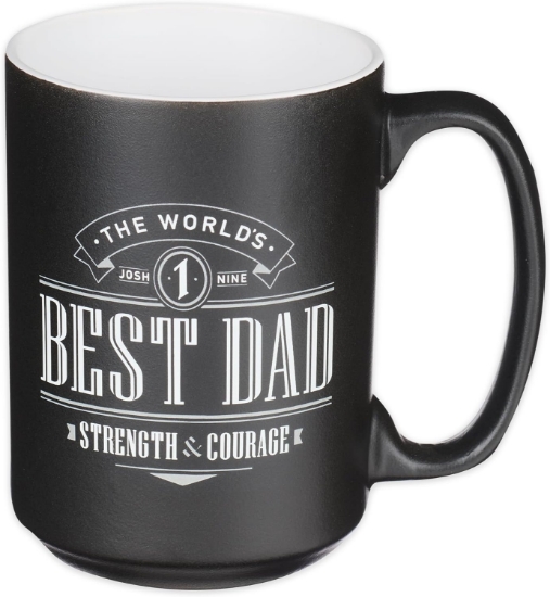 Imagen de The World's Best Dad Ceramic Coffee Mug - Joshua 1:9