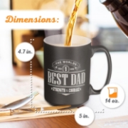 Imagen de The World's Best Dad Ceramic Coffee Mug - Joshua 1:9