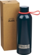 Imagen de Strong and Courageous Blue Stainless Steel Water Bottle - Joshua 1:9