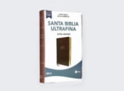 Imagen de NBLA, Santa Biblia, Ultrafina, Letra grande, Leathersoft, Café, Palabras de Jesús en rojo