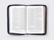 Imagen de NBLA, Santa Biblia, Ultrafina, Letra grande, Leathersoft, Negro, Palabras de Jesús en rojo, con cierre