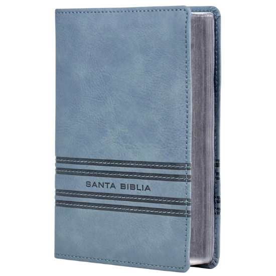 Imagen de NBLA, Santa Biblia, Edición versificada, Tamaño bolsillo, Leathersoft, Gris, Palabras de Jesús en rojo, Comfort Print