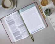 Imagen de Biblia de Promesas RVR1960, Virtuosa, Letra gigante, Piel especial, Rosa