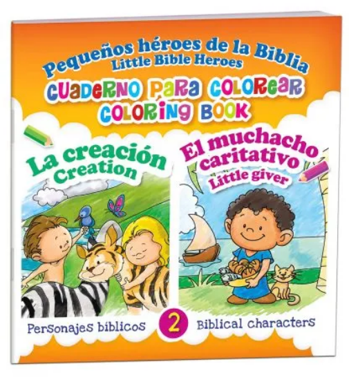 Imagen de La Creación y El muchacho caritativo – Cuaderno para colorear bilingüe