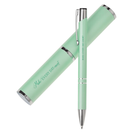 Imagen de Make Every Day Count Spring Mint Pen and Case Set