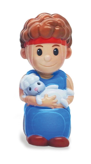 Imagen de David - Personaje bíblico armable en 3D - Pegatinas