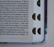 Imagen de Biblia RVR1960 letra grande Tapa dura y tela morada con flores tamaño manual con índice