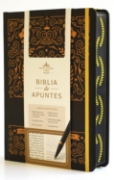Imagen de Biblia de apuntes RVR60 Tapa dura, Negro y oro, cantos pintados