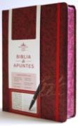 Imagen de Biblia de Apuntes RVR60 Tapa dura, Vino tinto, cantos pintados