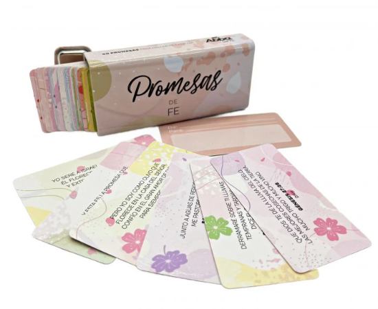 Imagen de Caja metálica con 50 promesas. Promesas de fe
