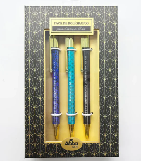 Imagen de Pack 3 bolígrafos de lujo. Siervo de Dios