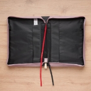 Imagen de Always Be Joyful Dusty Mauve Faux Leather Fashion Bible Cover - 1 Thessalonians 5:16