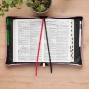 Imagen de Always Be Joyful Dusty Mauve Faux Leather Fashion Bible Cover - 1 Thessalonians 5:16