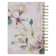 Imagen de Diario espiral con flor morada “Confía en el Señor” – Proverbios 3:5