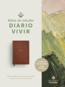 Imagen de Biblia de estudio del diario vivir NTV (SentiPiel, Café, Letra Roja)