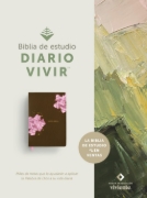 Imagen de Biblia de estudio del diario vivir NTV (SentiPiel, Café/Rosa, Letra Roja)