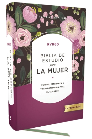 Imagen de RVR60 Biblia de estudio para la mujer, Tapa dura, Interior a color, Comfort Print: Verdad, esperanza y transformación para el corazón