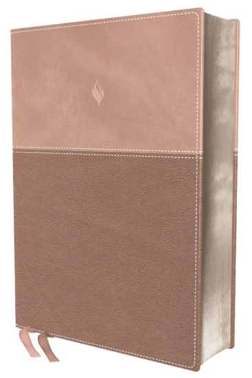 Imagen de RVR60, Biblia de estudio de la vida plena, Edición clásica, Leathersoft dos tonos Oro rosa, Palabras de Jesús en rojo, Comfort Print