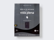 Imagen de RVR60, Biblia de Estudio de la Vida Plena, Edición Clásica, Leathersoft, Negro, Palabras de Jesús En Rojo, Comfort Print, Con Índice Y Cierre