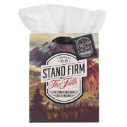 Imagen de Stand Firm in the Faith Mountain View Medium Gift Bag - 1 Corinthians 16:14