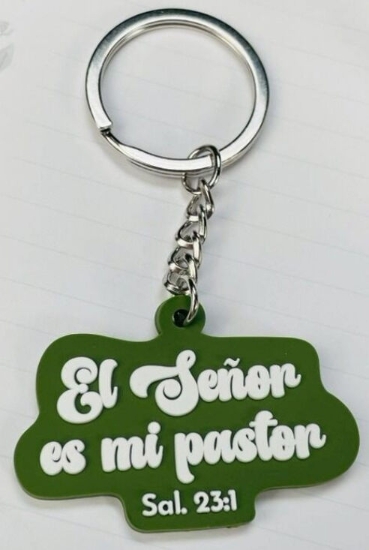 Imagen de Llavero caucho. El Señor es mi pastor