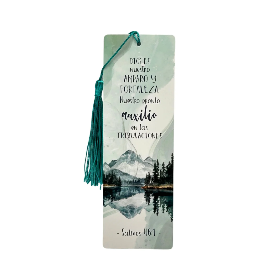 Imagen de Marcador de libro con Tassel. Dios es nuestro amparo