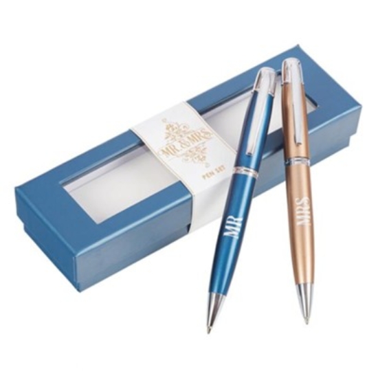 Imagen de Mr and Mrs Collection set of two Gift Pen Set