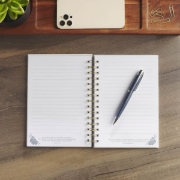 Imagen de God Is Good Blue Blooms Spiral Journal - Psalm 34:8