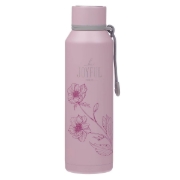 Imagen de Be Joyful Pink Stainless Steel Water Bottle - 1 Thessalonians 5:16