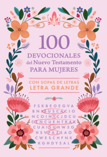 Imagen de 100 devocionales del Nuevo Testamento para mujeres: con sopa de letras Letra Grande