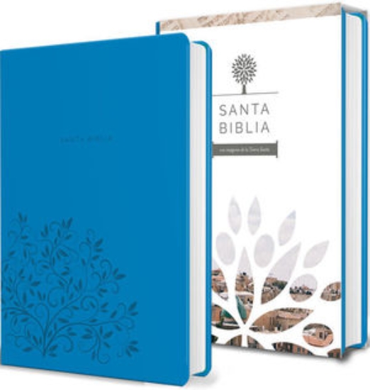 Imagen de Biblia Reina Valera 1960 Letra Grande. Símil Piel Azul, Tamaño Manual