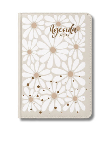 Imagen de Agenda 2027 | Flores Crema Piel