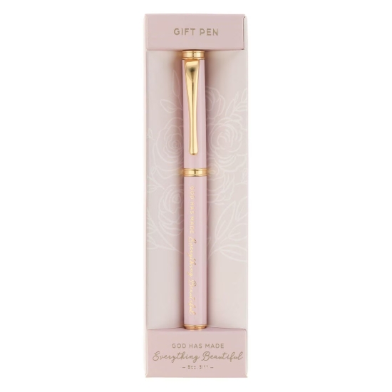 Imagen de Everything Beautiful Blush Pink Gift Pen — Ecclesiastes 3:11