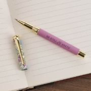 Imagen de Be Still and Know Purple Floral Pen and Case Gift Set - Psalm 46:10