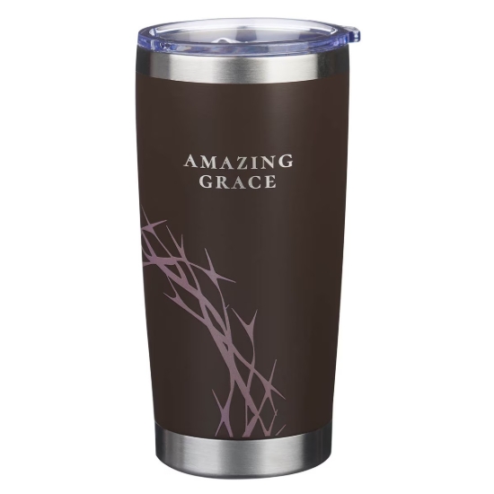 Imagen de Amazing Grace Brown Stainless Steel Travel Tumbler