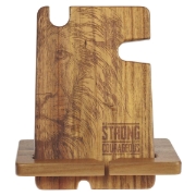 Imagen de Strong and Courageous Acacia Wood Personal Accessory Organizer - Joshua 1:9