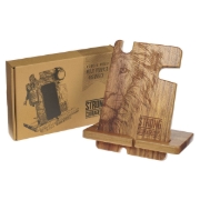 Imagen de Strong and Courageous Acacia Wood Personal Accessory Organizer - Joshua 1:9