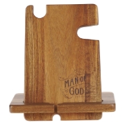 Imagen de Man of God Acacia Wood Personal Accessory Organizer - 1 Timothy 6:11