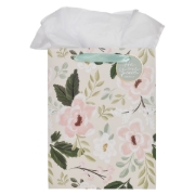 Imagen de He is Our Peace Green Floral Large Portrait Gift Bag - Ephesians 2:14