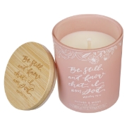 Imagen de Be Still and Know Vetiver and Moss Candle in a Glass Jar - Psalm 46:10