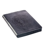 Imagen de Be Strong and Courageous Classic Gray Faux Leather Journal with Zipper Closure - Joshua 1:9