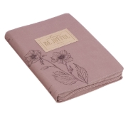 Imagen de Always Be Joyful Dusty Mauve Faux Leather Classic Journal with Zipper Closure - 1 Thessalonians 5:16